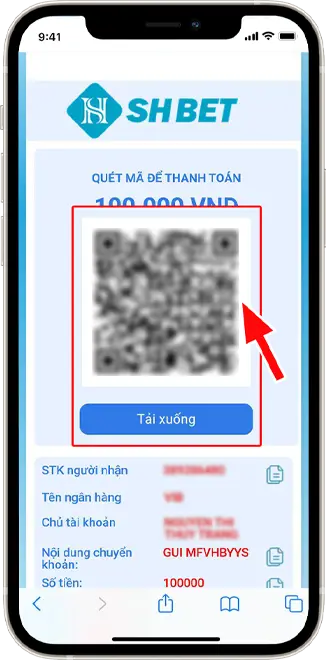  Bước 4: Chọn ngân hàng muốn chuyển → Chụp ảnh mã QR → Đăng nhập vào app ngân hàng THỰC HIỆN CHUYỂN TIỀN